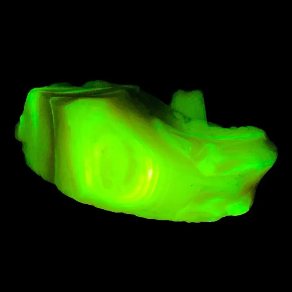 Pink White Art Glass‎ Cullet Glowing Manganese Slag Glass #4GX143
